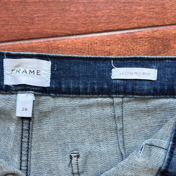 frame Le Crop Mini Boot size 29. Stretch denim. Super soft - Picture 2 of 4